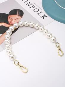 Faux Pearl Decor Bag Strap Bag Accessories DIY Accessories Adjustable Replacement Shoulder Strap Stylish Durable - Gold - View 1
