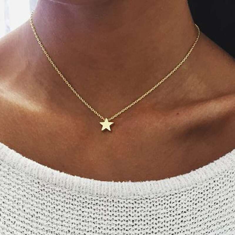 

Star Pendant Necklace, Gold