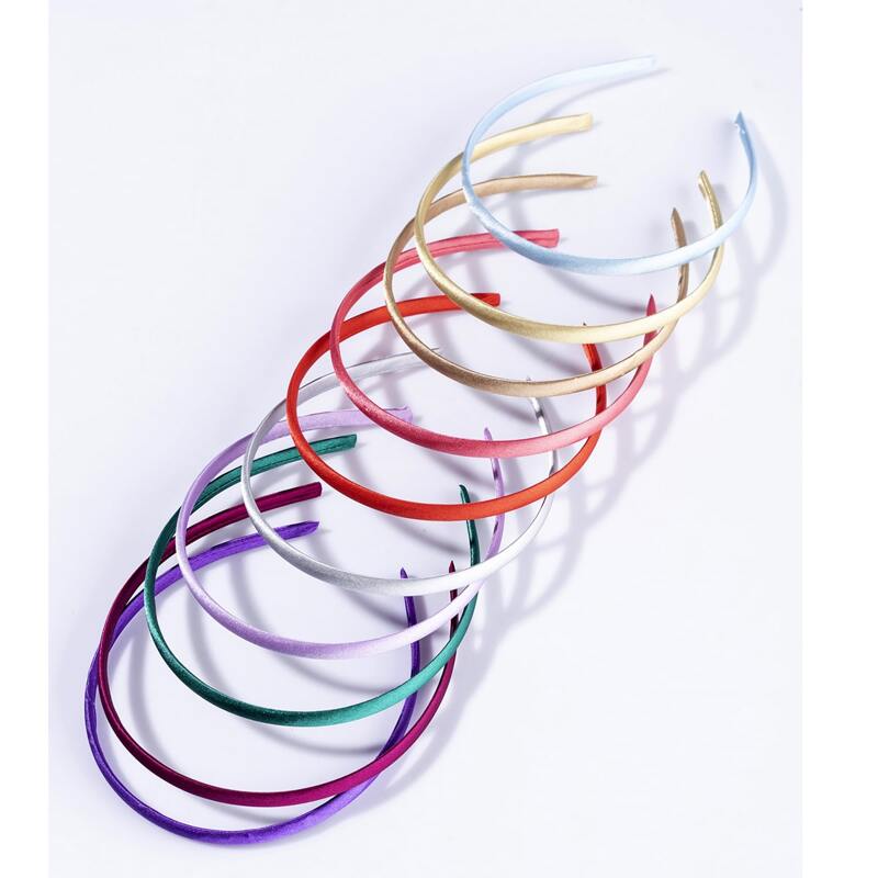

10pcs Simple Plain Headband, Multicolor