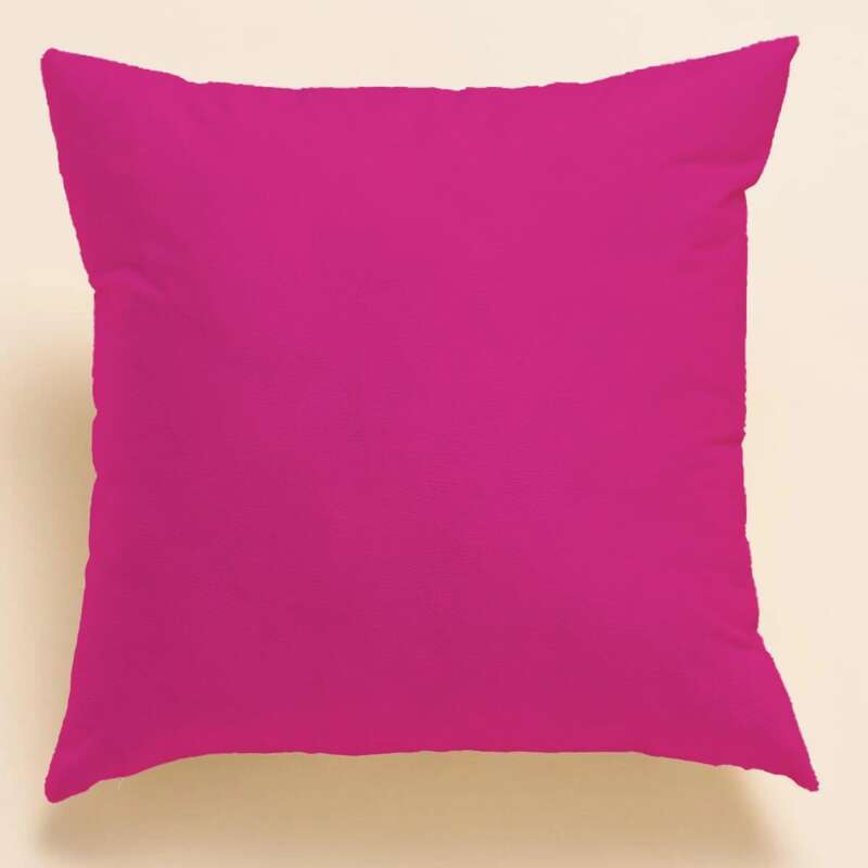 

Solid Color Cushion Cover Without Filler, Pink