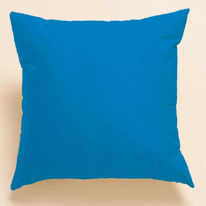 

Solid Color Cushion Cover Without Filler, Blue