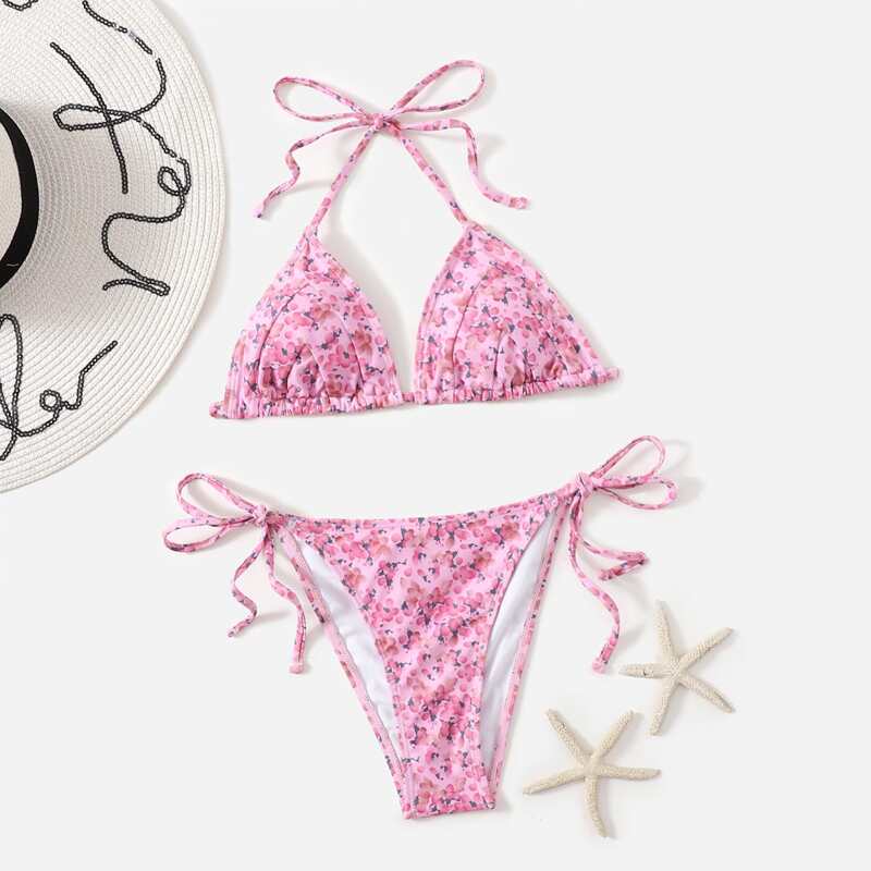 

Ditsy Floral Bikini Swimsuit, Pink