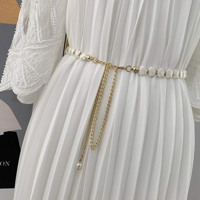 

Shell Chain Belt, Gold