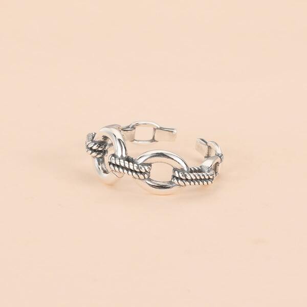 

1pc Cuff Ring, Antique silver