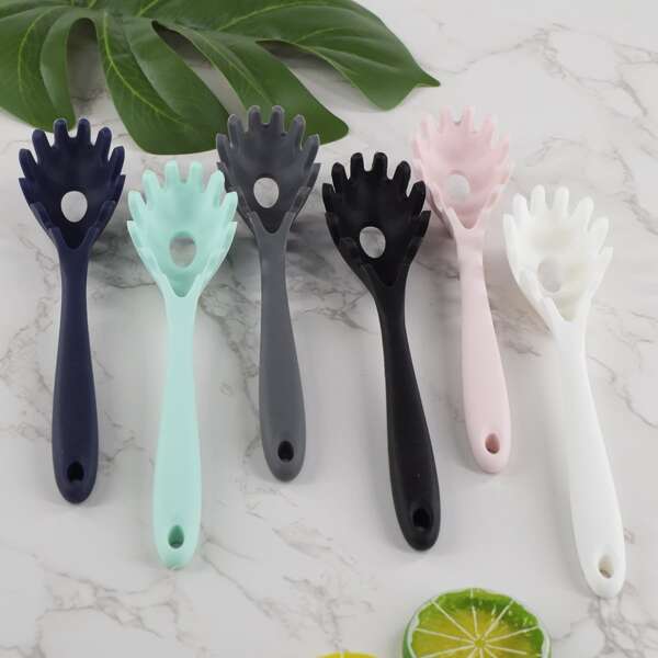 

1pc Random Color Pasta Colander Spoon, Multicolor