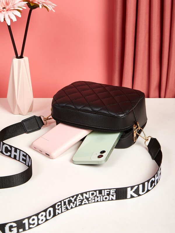 Mini Quilted Crossbody Bag SHEIN USA