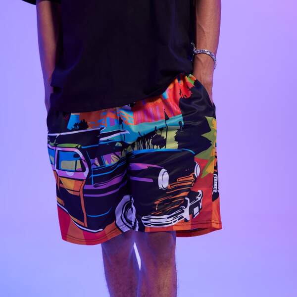 

Guys Car Graphic Shorts, Multicolor