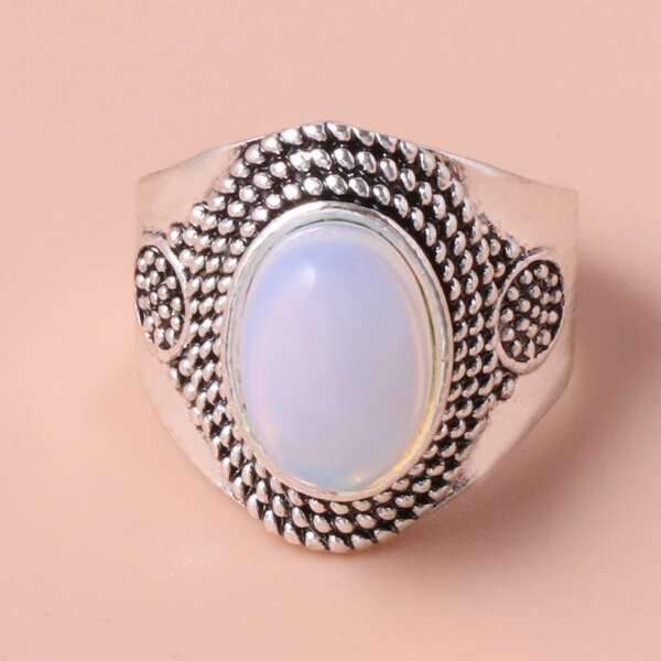 

Gemstone Decor Ring, Blue