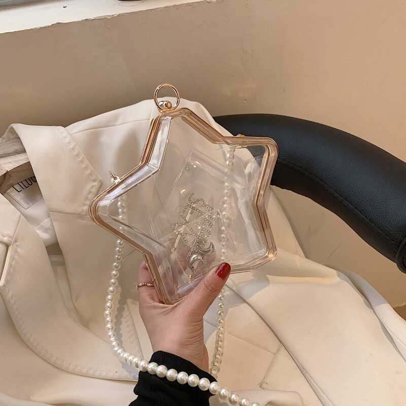 

Clear Star Design Box Bag