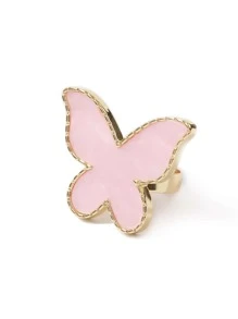 1 bảng vẽ móng nghệ thuật bằng nhựa hình con bướm, vẽ móng tay nghệ thuật Bảng màu hỗn hợp Golden Edge Bảng hiển thị màu gel móng tay trang điểm cho công cụ trang điểm nền Phấn mắt Nail Art - Hồng - Xem 2