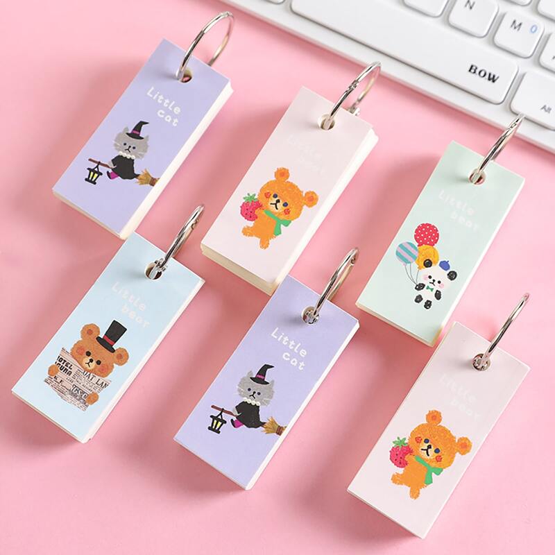 

2pcs Cartoon Bear Print Random Memo Pad, Multicolor