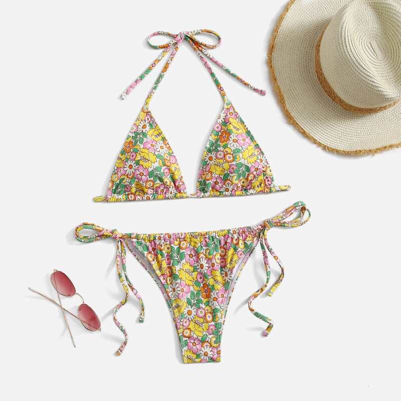 

Ditsy Floral Bikini Swimsuit, Multicolor