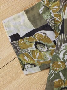 Mulvari 大碼印花V領襯衫 - 彩色 - 查看 5