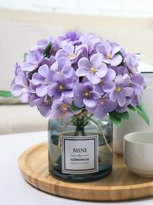 1bundle Artificial Begonia Flower - Mauve Purple - View 3