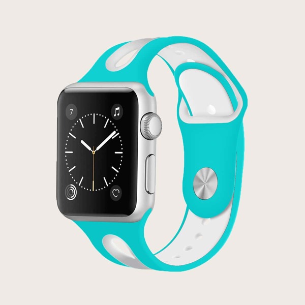

Силиконовый ремешок для часов с вырезом для iWatch, Многоцветный