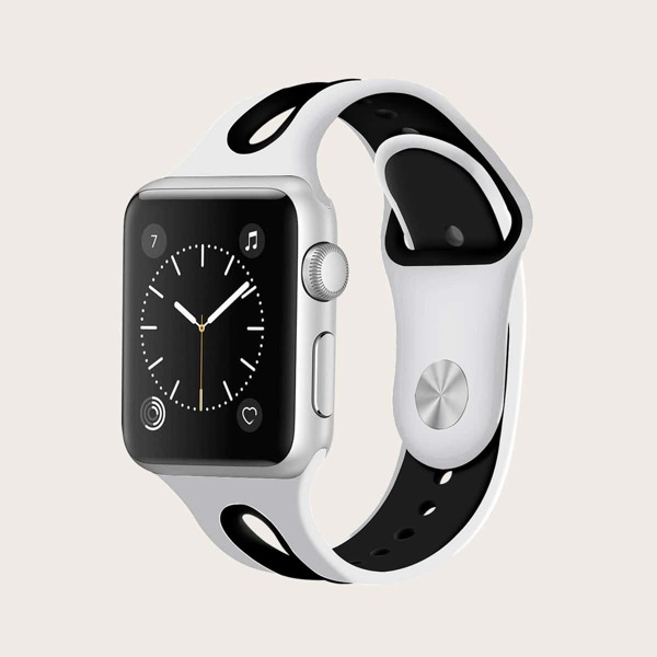 

Silicone Cut-Out Watchband For iWatch, Multicolor