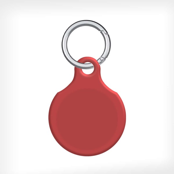 

Силиконовый чехол и кольцо для ключей для Apple Airtag, Красный