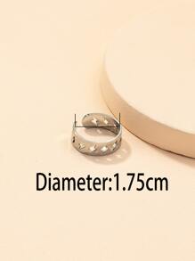 1入組開口戒指 - 銀色 - 查看 3