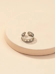 1入組開口戒指 - 銀色 - 查看 4