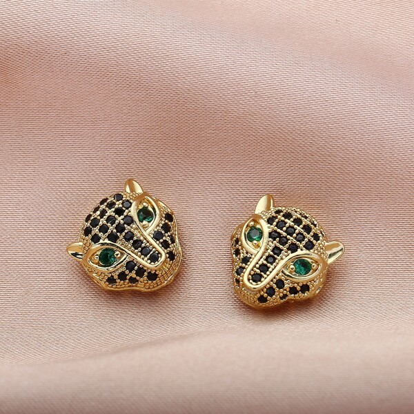 

2pcs Gold Plated Animal Design DIY Jewelry Accessories