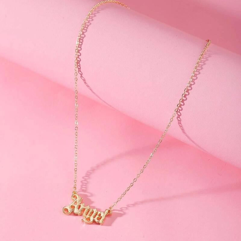 

Letter Pendant Necklace, Gold