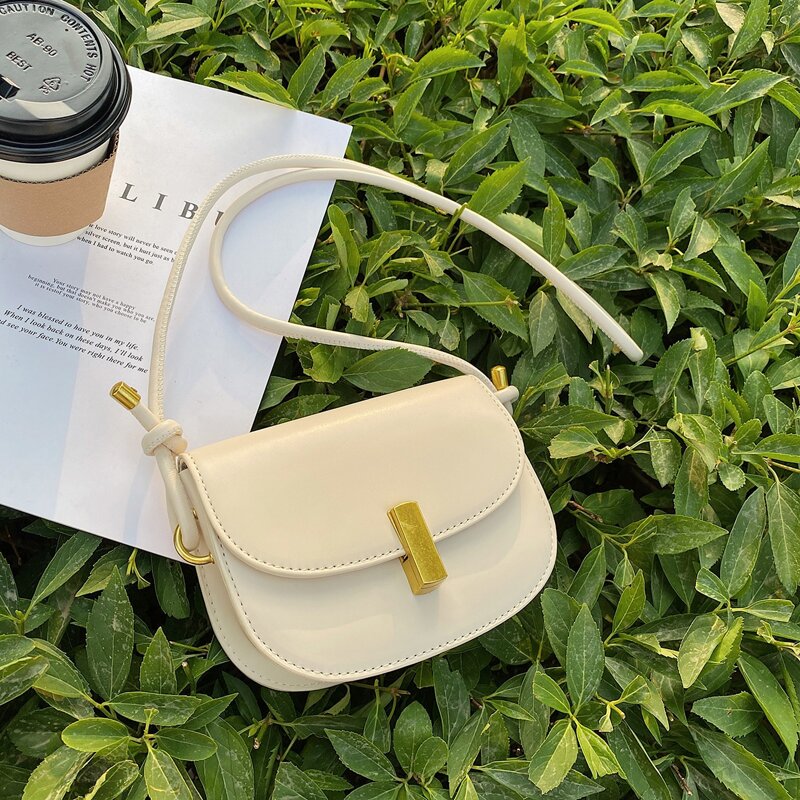 

Mini Flap Crossbody Bag, Beige