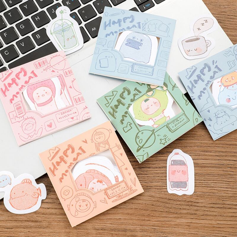 

35pcs Random Cartoon Memo Pad, Multicolor