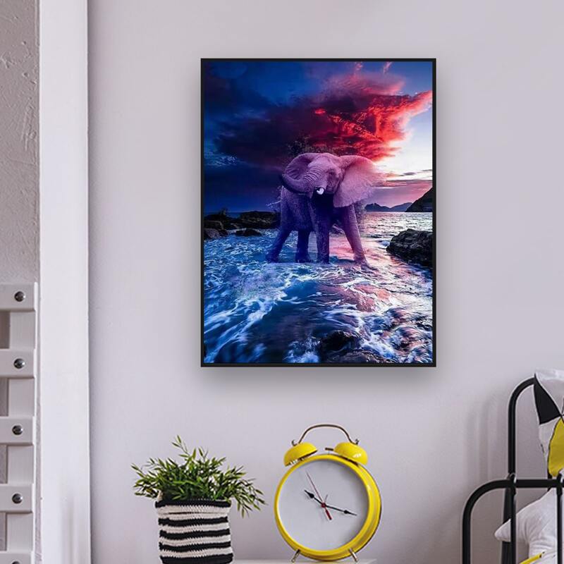 

Elephant DIY Diamond Painting, Multicolor
