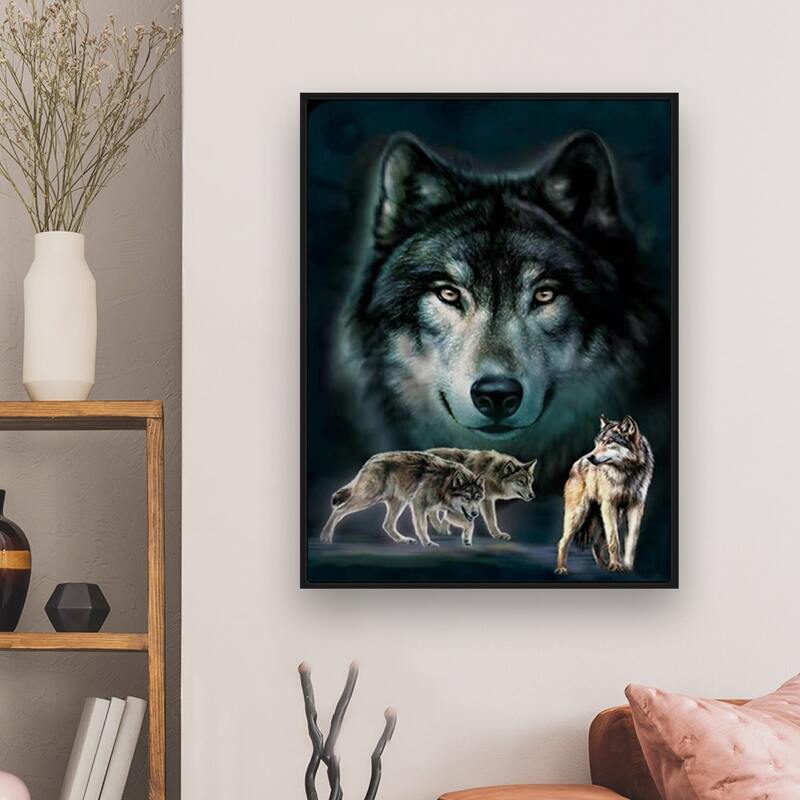 Wolf DIY Diamond Painting, Multicolor