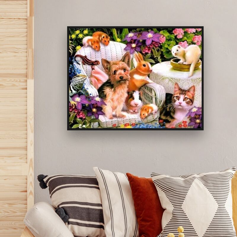

Animal DIY Diamond Painting, Multicolor