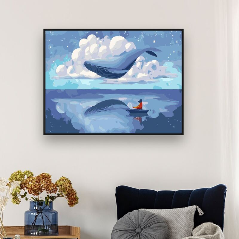 

Whale Pattern DIY Diamond Painting, Multicolor