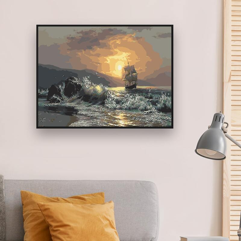 

Wave Pattern DIY Diamond Painting, Multicolor