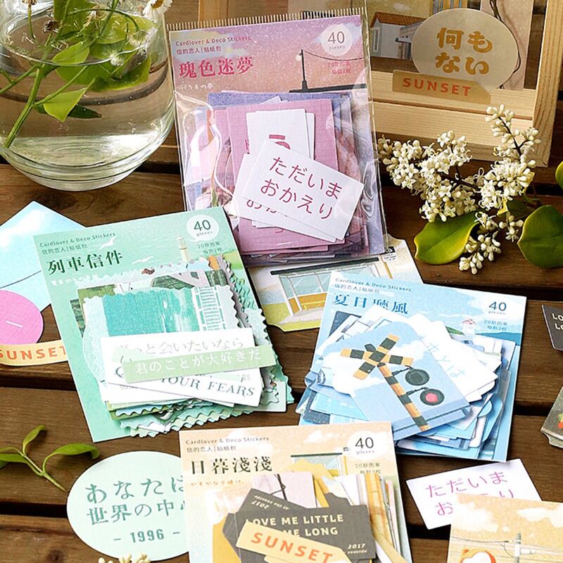 

40pcs Mixed Pattern Random Sticker, Multicolor