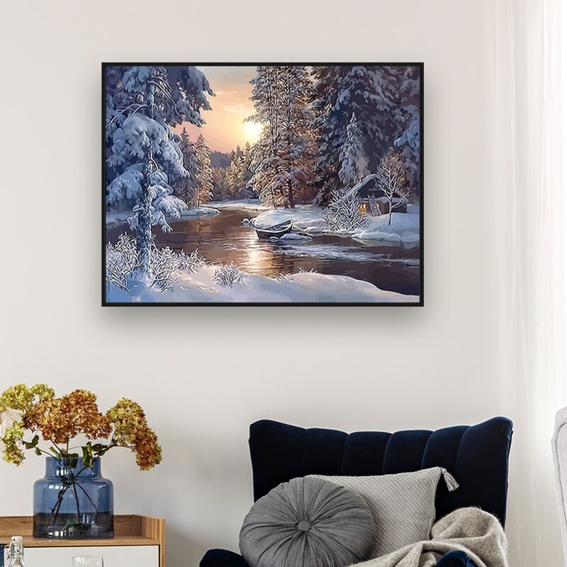 

River Pattern DIY Diamond Painting, Multicolor