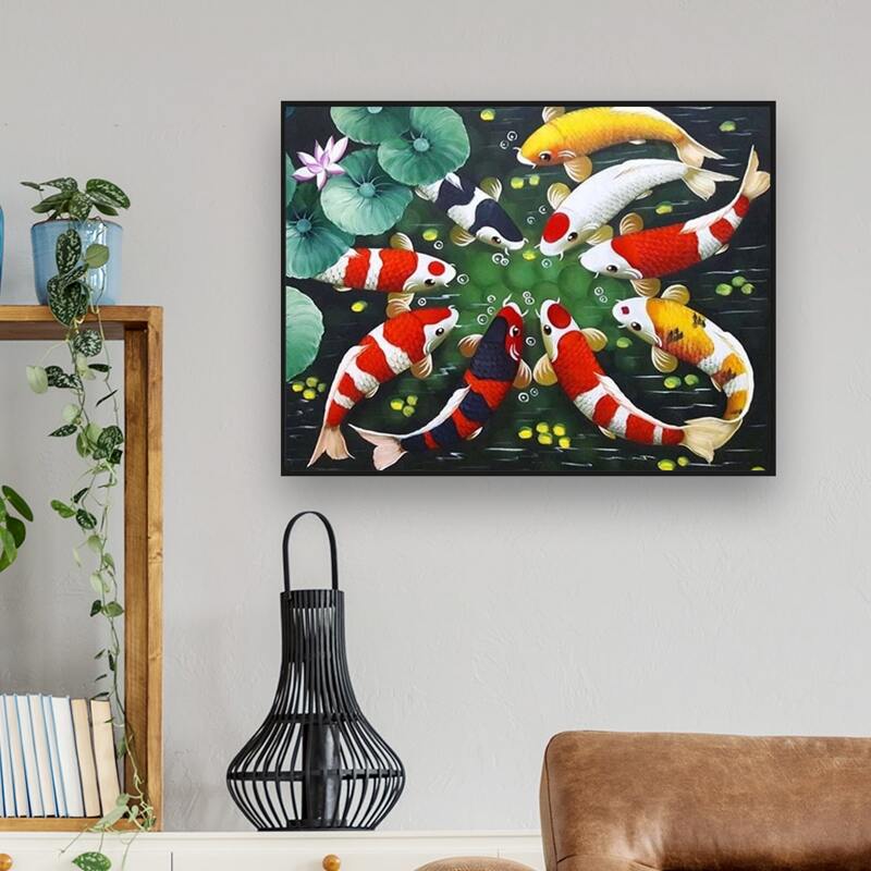 

Koi Pattern DIY Diamond Painting, Multicolor