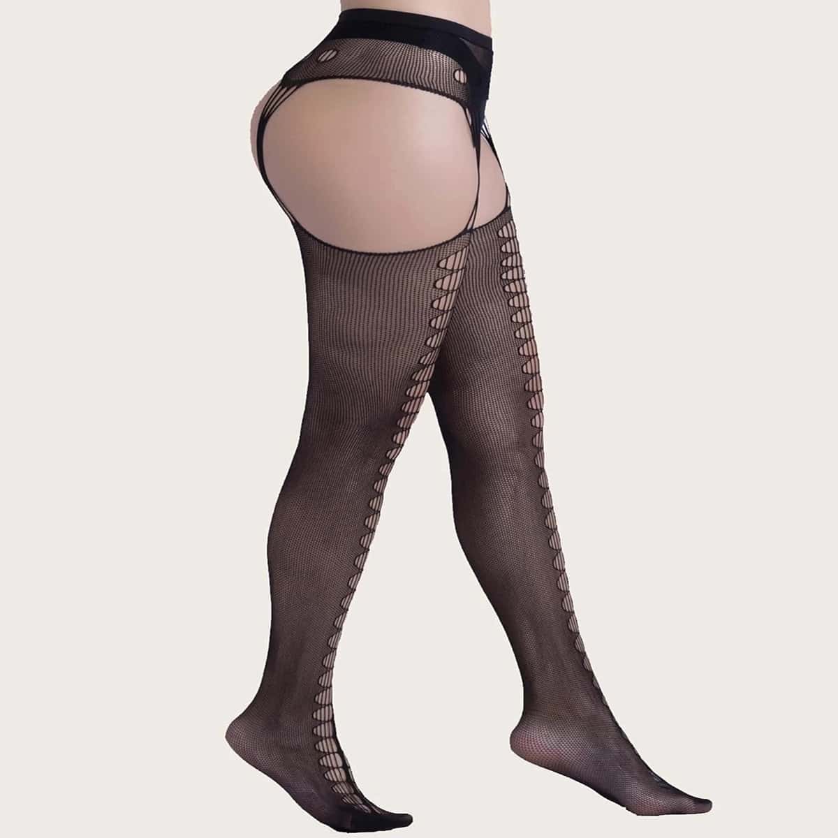 

Hollow Out Tights, Black