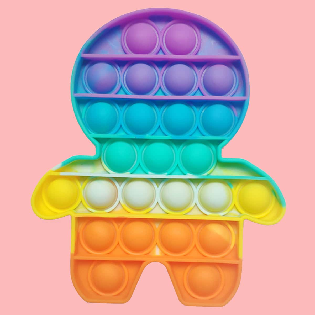 

Cartoon Shaped Push Bubble Toy, Multicolor