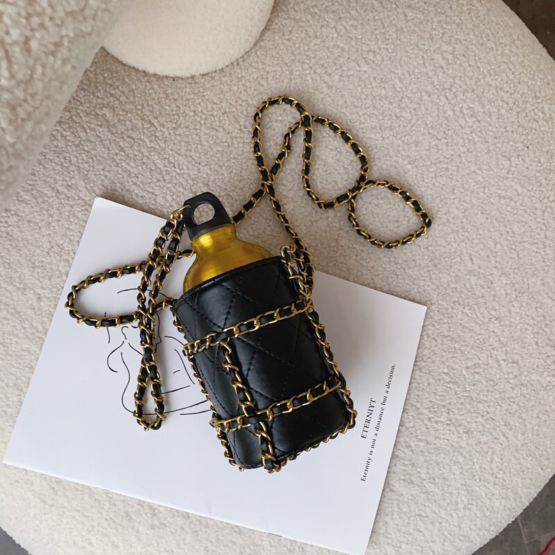 

Mini Bucket Bag With Water Bottle, Black