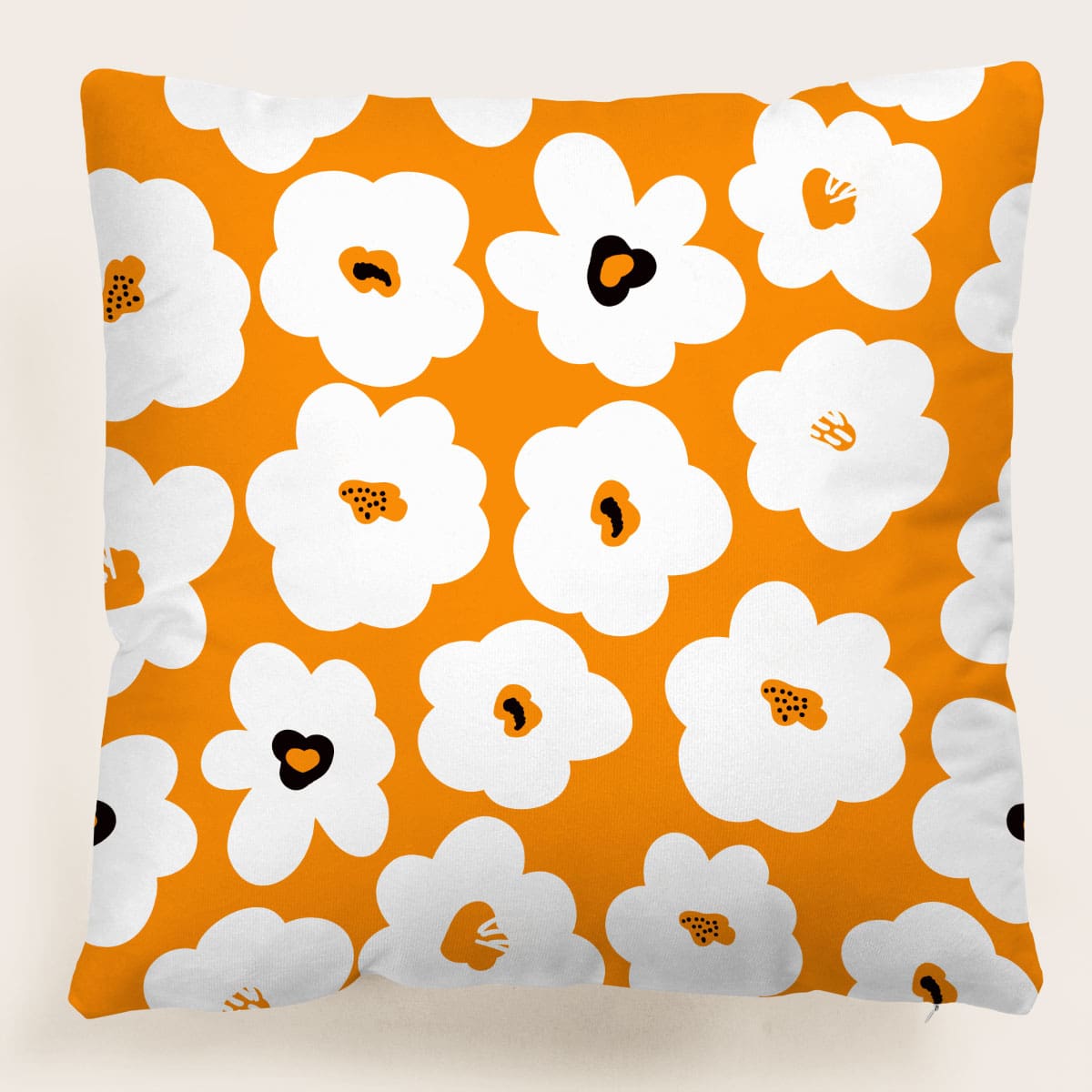 

Floral Cushion Cover Without Filler, Multicolor