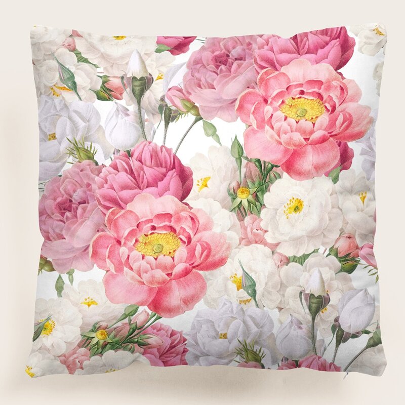 

Floral Cushion Cover Without Filler, Multicolor