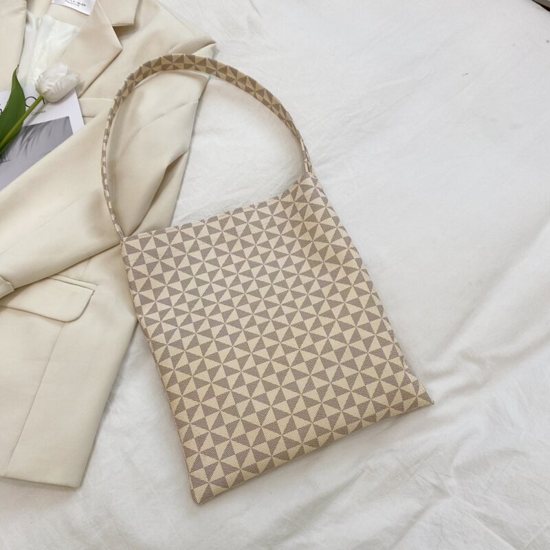 

Geo Print Shoulder Bag, Beige