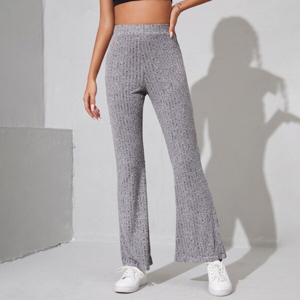

Space Dye Straight Leg Pants, Grey
