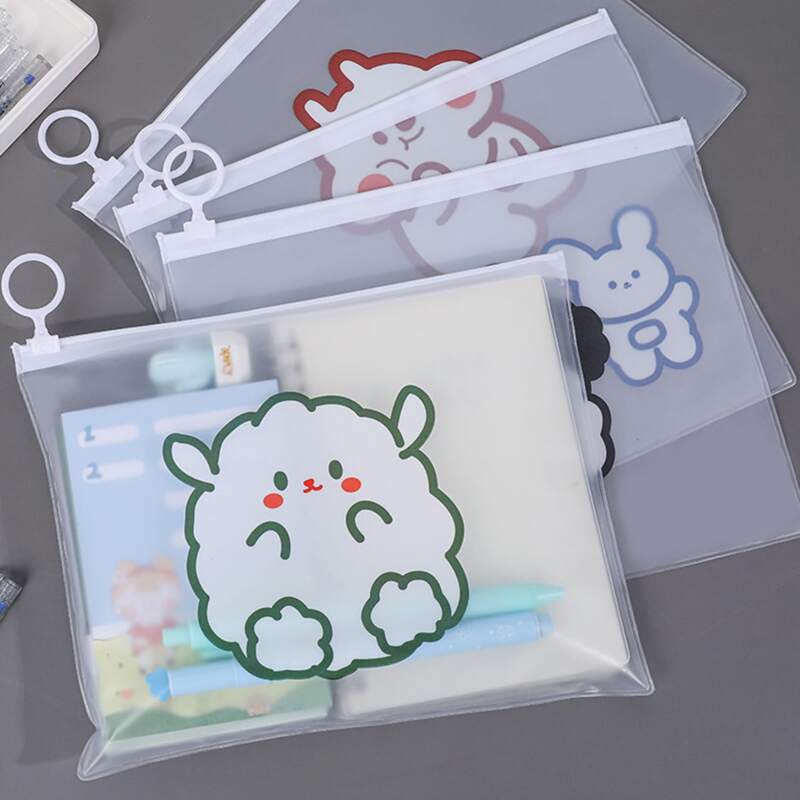 

1pc Random Cartoon File Storage Bag, Multicolor