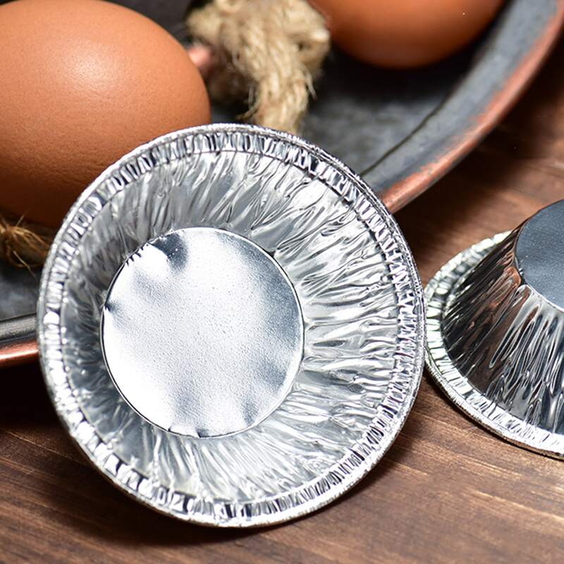 

100pcs Egg Tart Mold, Silver