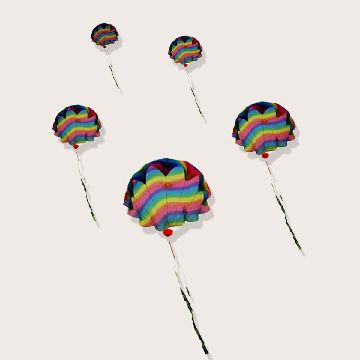 

1pc Color Block Parachute Toy, Multicolor