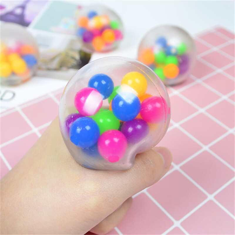 

1pc Ball Shaped Squeeze Toy, Multicolor