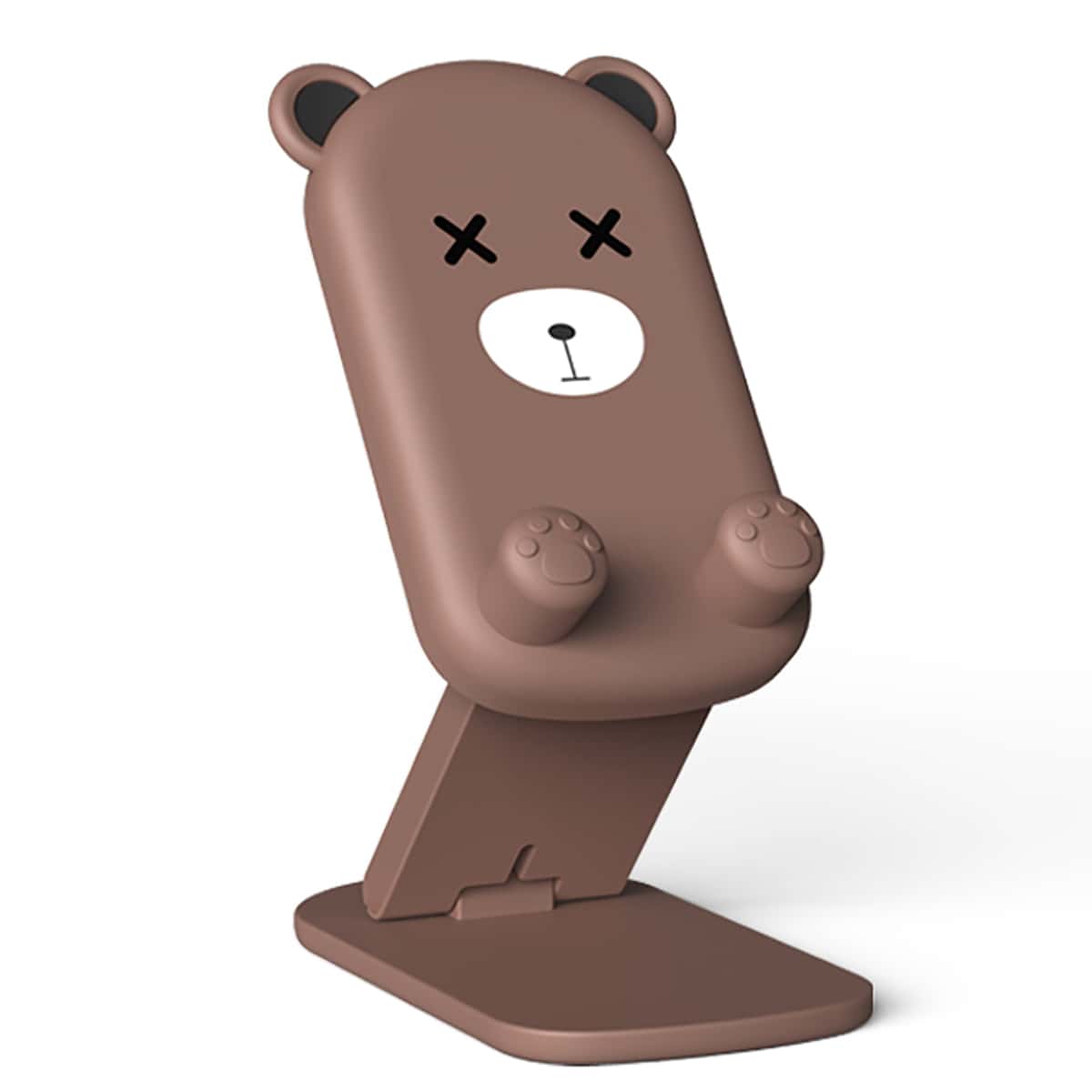 

Cartoon Design Desktop Phone Holder, Brown
