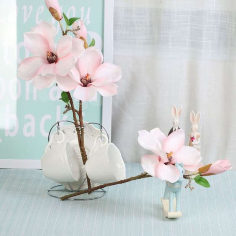 

1pc Artificial Magnolia, Pink