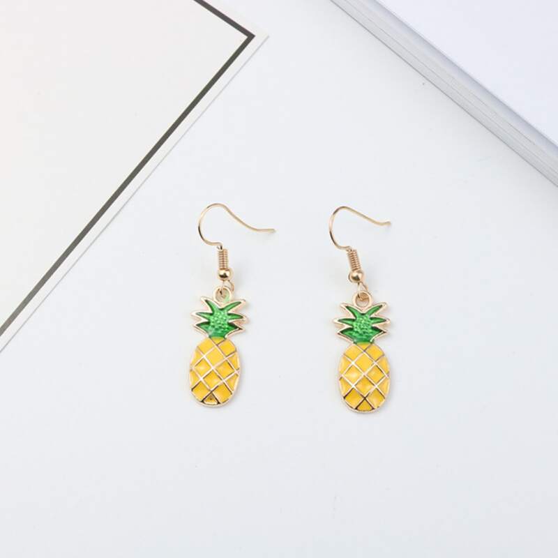 

Pineapple Drop Earrings, Yellow