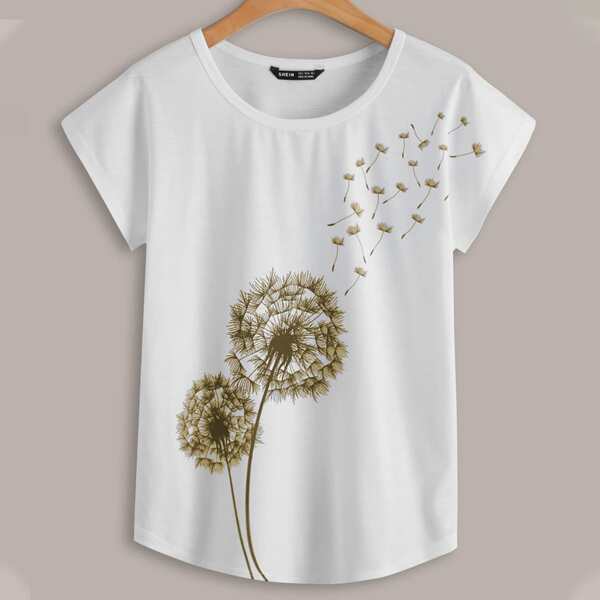 

Dandelion Print Tee, Yellow
